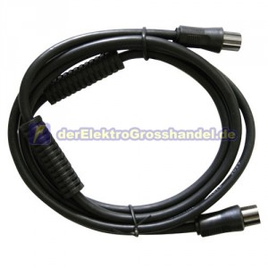 Antennen Koaxkabel &oslash;9,5mm 1,5m mit Filter schwarz