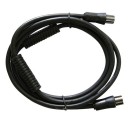 Prolongador coaxial T.V. con filtro negro 1,5 metros
