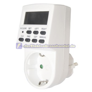 Digital Mini-Timer t&auml;glich/wochentlich, mit LCD-Display