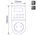 Mini-temporizador digital diario / semanal con pantalla LCD