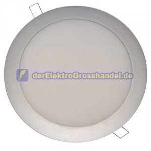 LED-Einbaudownlight 20W 1800 Lm 4200K, Farbe satiniert Nickel, rund