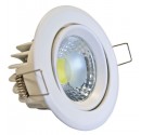 Aro Basculante Empotrable LED COB 5W 450 Lm Cálida Blanco