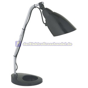 E14 Schreibtischlampe Patxi, grau