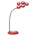 Lámpara Flexo LED Mecano de sobremesa Rojo
