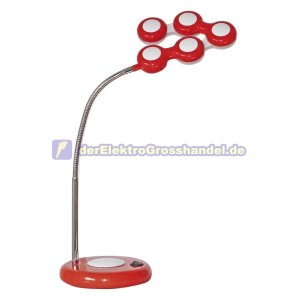 LED Schreibtischlampe Mecano, blau. 5 bewegliche Licht-punkte