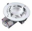 Downlight redondo empotrable E27 2x25W Ø235 Blanco