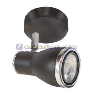 GU10 1-flammige Strahler, Halogen, schwarz