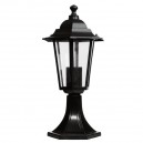 Farol de jardin de aluminio - Sobremuro de 6 lados Negro