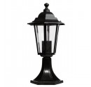 Farol de jardin de aluminio - Sobremuro de 6 lados Negro