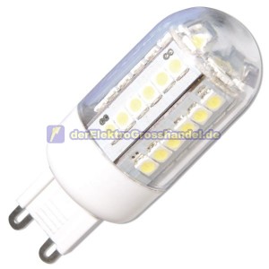 G9 45LED-Lampe  2W 200lm 3000K warm Licht, 360&ordm;