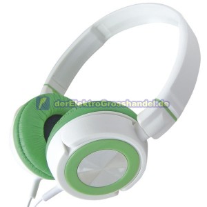Stereo-Kopfh&ouml;rer 1,2m Wei&szlig; 3,5mm-Klinkenstecker