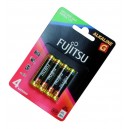 Caja 10 blisters 4 unidades de pilas alcalinas LR03 / AAA 1,5 V Fujitsu