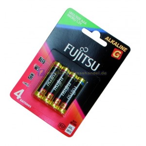 Box 10 Bliester x 4St. Micro-Batterie Alkaline FUJITSU LR03/AAA 1,5V
