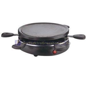 Elektrische Raclette mit 6 Raclettepf&auml;nnchen