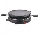 Raclette eléctrica con 6 cazuelas