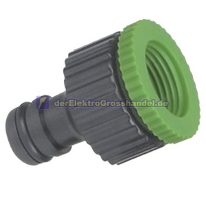 Hahn-Anschlussbuchse f&uuml;r PVC Schlauch &Oslash;3/4" und 1/2"