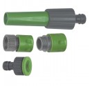 Kit Lanza regulable + Accesorios para Manguera en PVC