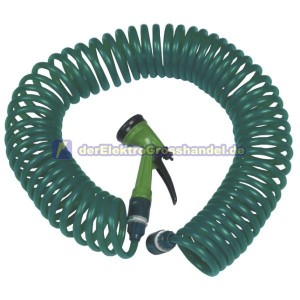 Kit Spiral-Schlauch 15m mit Impulsspritze 7 Funktionen