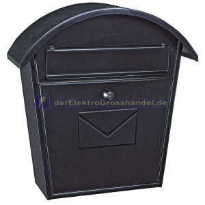Briefkasten für Außen, schwarz