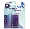 Caja 10 blisters de 1 uds de pilas alkalinas 9V GSC