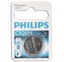 Caja 10 blisters de 1 ud. Pila botón Litio CR2016 3V Philips
