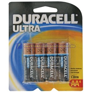 Box 10 Bliester x 4St. Mignon-Batterie Alkaline DURACELL Ultra LR06/AA 1,5V
