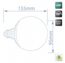 LED-Kugellampe 19W E27 1521lm 3000K warmes Licht