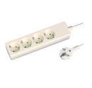 Base múltiple de 4 tomas (4T) con cable eléctrico serie mega