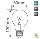 Standard LED-Lampe E27 4W 480lm 3000K warmes Licht. 360º CRI ≥ 95.