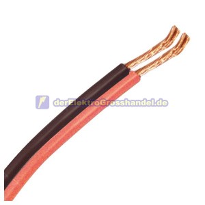 100m Kabelrolle, parallel, rot/schwarz, 2x1,0mm