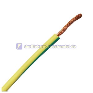 200m Kabelrolle, flexibel, 1x2,5mm, 0,7KV, grün/gelb