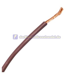 200m Kabelrolle, flexibel, 1x2,5mm, 0,7KV, braun