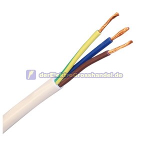 100m Kabelrolle, Schlauch-Kabel, 3x1,5mm, 1,0KV, schwarz