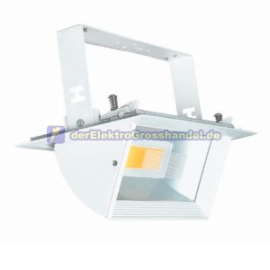 LED-Einbaudownlight COB 30W 2500lm 4200K rechtekig, wei&szlig;