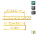 Downlight LED COB Blanco 30W 4200K 1720 Lm empotrable