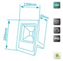 Proyector de LED Ultraplano 50W 2000 lm Frío 6400K