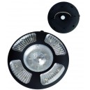 Linterna circular de goma de 24 LEDs con asa e iman para techo o pared