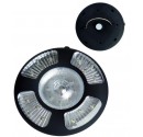 Linterna circular de goma de 24 LEDs con asa e iman para techo o pared