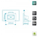 Proyector de LED de 30W 2100 lm Frío 6000K con soporte