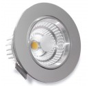 LED-Einbaustrahler COB 9W 810lm 6400K, rund, kippbar, satiniert Nickel, 80º