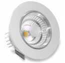 LED-Einbaustrahler COB 9W 810lm 3000K, rund, kippbar, weiß, 80º 