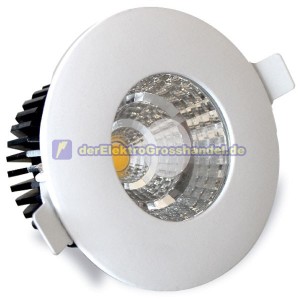 LED-Einbaustrahler COB 6W 540lm 3000K, rund, wei&szlig;, 80&ordm; 