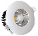 LED-Einbaustrahler COB 6W 540lm 3000K, rund, weiß, 80º 