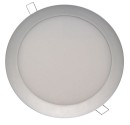 LED-Einbaudownlight 20W 1800 Lm 6000K, Farbe satiniert Nickel, rund