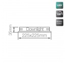 LED-Downlight Oberflache 18W 1300Lm 4200K, weiß, quadratisch
