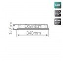 LED-Deckenleuchte, 18W 1800lm 3000K, weiß, rund