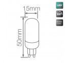Box 10St. Mini-G9 LED-Lampe aus Keramik 2W 250lm 3000K, 300º