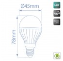 Box 10St. Sphärische LED-Lampe Keramik E14 5W 470lm 4200K 120º