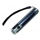 Linterna solar de aluminio cilindrica de 5 leds