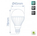 Box 10St. Sphärische E27 LED-Lampe Keramik 5W 470lm 4200K 120º
